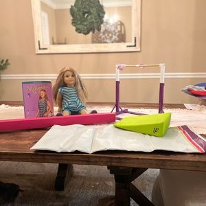 American Girl McKenna and gym set